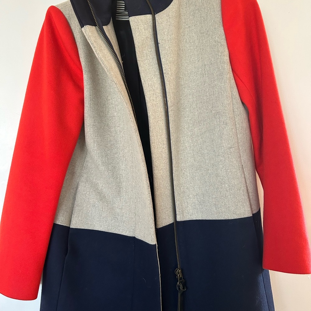 J. Crew Wool Colorblock Jacket